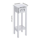 Cottonfy UK Wooden Plant Stand with Drawer