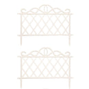 27cm x 48cm  Plastic Garden Border Fence Edging with Lattice Design