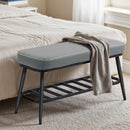 HOMCOM Shoe Bench, PU Leather Shoe Storage Bench for Entryway,