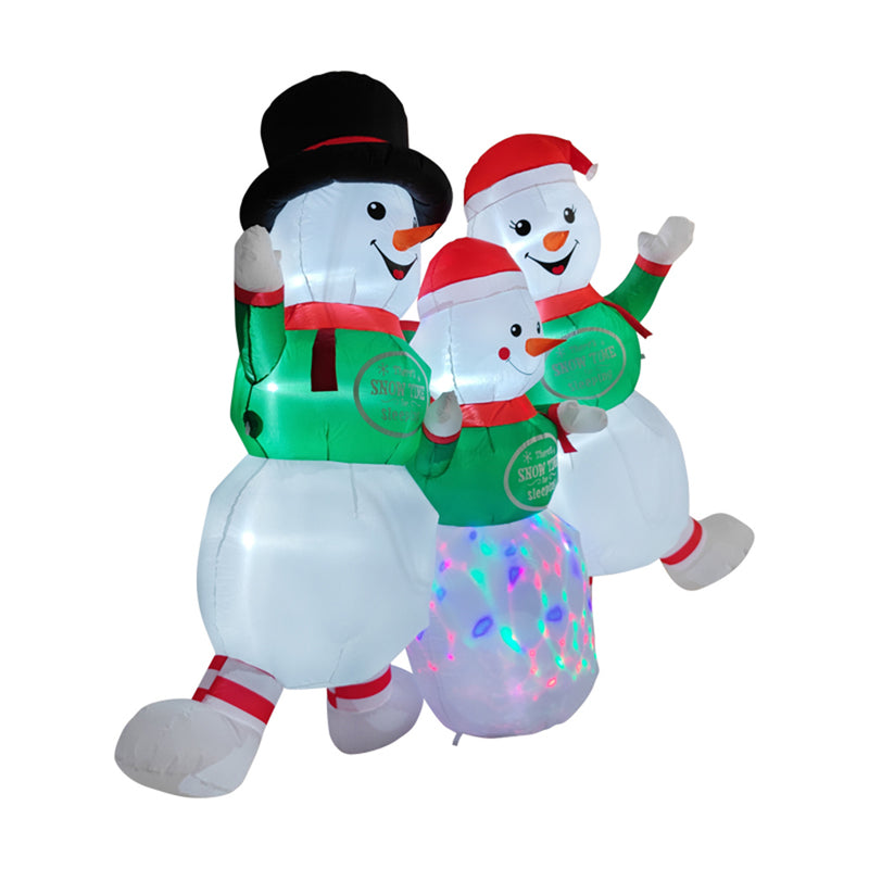 Lifeideas Christmas Inflatable Snowman Family