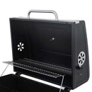 Outdoor Portable Charcoal BBQ Grill Barbecue Trolley