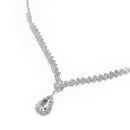 3Pcs Necklace Teardrop Dangle Earrings Bracelet Jewelry Set