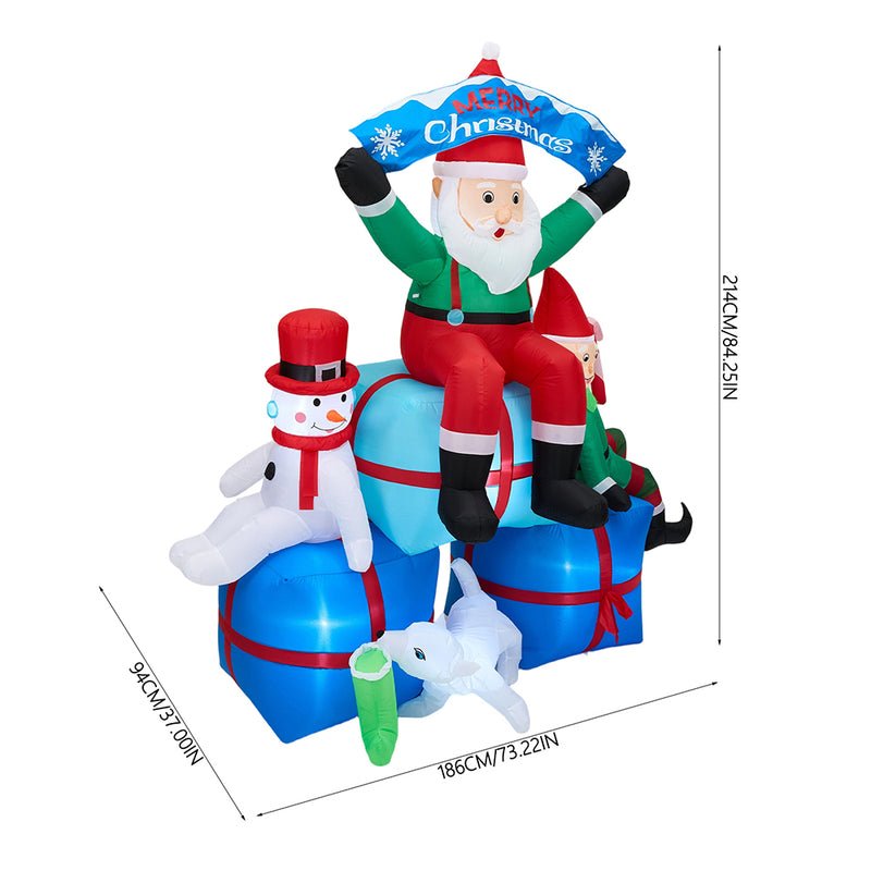 Lifeideas 2.1M Inflatable Santa Claus
