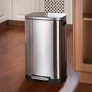 Lifeideas 50L Stainless Steel Step Open Trash Can