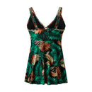 Two Piece Tankini Swimsuit With Double Shoulder Straps
