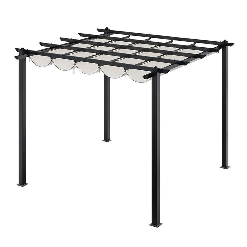 Breeins Backyard Aluminium Pergola With Sliding Roof