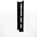 Livingandhome Industrial 5-Tier Corner Bookshelf Shelf Unit