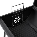Outdoor Garden Charcoal Smoker BBQ Grill With Wheels