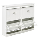 Livingandhome Free Standing Flip Down Shoe Rack