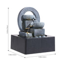 Breeins Tabletop Waterfall Fountain with LED Lighting,