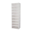 9-Tier Foldable Storage Cabinet Shoes Organizer With Doors