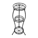 Breeins 3-Tier Black Iron Plant Stand