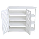 Livingandhome Modern Shoe Cabinet Storage Shelf for Entryway