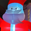 GIANT: 20ft (6m) Light up Christmas Inflatable Santa with Raised Arm & 28 LEDs