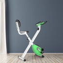 HOMCOM Magnetic Resistance Exercise Bike Foldable LCD Adjustable Seat Green