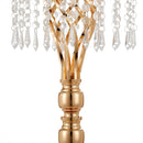 Lifeideas Crystal Metal Vase Table Centerpiece