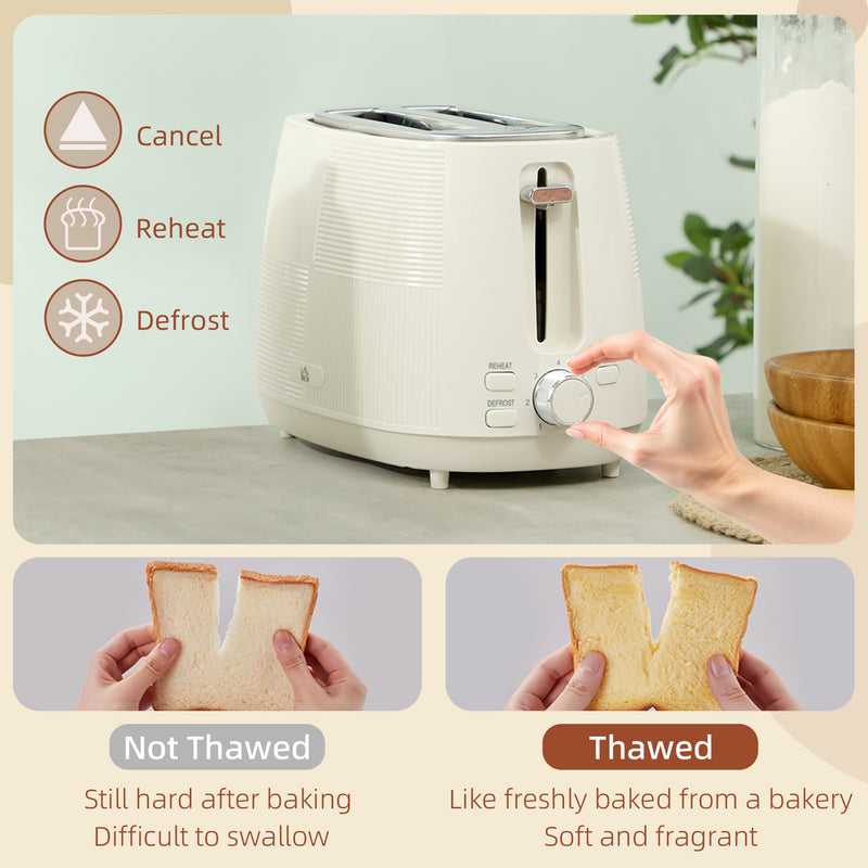 HOMCOM 1.7L Fast Boil Electric Kettle and 2 Slice Water Toaster Set