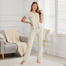 2-Piece Casual Outfits Knitted Lounge Set