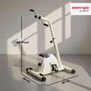 SPORTNOW Seated Pedal Exerciser With Dual Massage And LCD Display, White