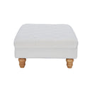 Livingandhome Teddy Fleece Upholstered Footstool