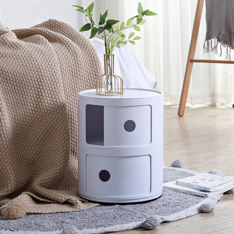 Lifeideas 2-Tier Compact Cylindrical Drawer Storage Unit