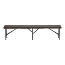 Breeins Set Of 2 Rattan Plastic Outdoor Folding Bench