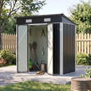 Breeins 6x4FT Outdoor Metal Garden Storage Shed