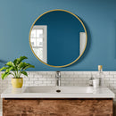 Livingandhome Nordic Round Bathroom Wall Mirror