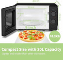COMFEE 700W 20L Countertop Microwave Oven With Dual Knob