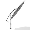 Livingandhome Outdoor 32 LED Lighted Patio Umbrella With Crank Lift System