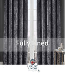 Crushed Velvet Lined Ring Top Curtains