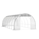Breeins White Outdoor Walk-in Tunnel Greenhouse With Steel Frame
