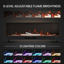 Livingandhome Recessed Electric Fireplace With Remote Control