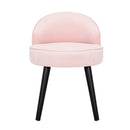 Modern Dutch Velvet Vanity Stool