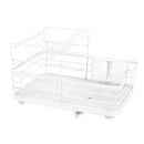 Lifeideas 2-Tier Metal Dish Rack with Utensil Holder Dish Drainer for Kitchen Counter