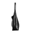 Modishion Black Vintage Tote Bucket Shoulder Bag