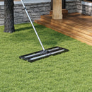 Breeins Garden Lawn Levelling Rake with Aluminium Alloy Rollers
