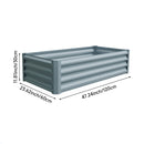 Breeins Outdoor Galvanized Steel Garden Bed