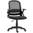 HOMCOM Ergonomic Swivel Computer Chair with Flip-up Armrests
