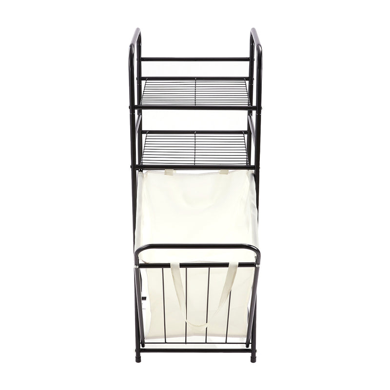 Lifeideas 3-Tier Tilt Out Laundry Hamper Shelf Bathroom Storage Organizer Rack
