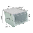 Lifeideas Stackable Plastic Storage Box with Lid and Wheels