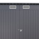 Breeins 4x8ft Outdoor Galvanized Steel Storage Shed
