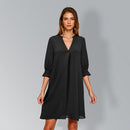 V-neck Long Sleeves Dress