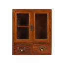 Lifeideas Retro Wooden Desktop Storage Organizer with Drawers