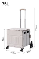 Breeins Multiuse Rolling Folding Utility Crate