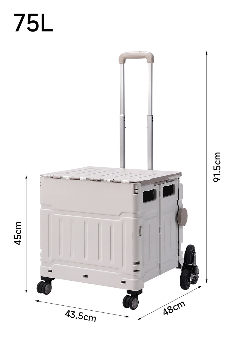 Breeins Multiuse Rolling Folding Utility Crate