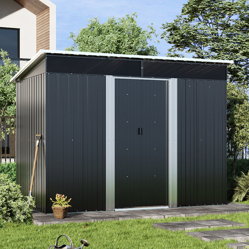 Breeins Lockable Sliding Door Garden Storage Shed