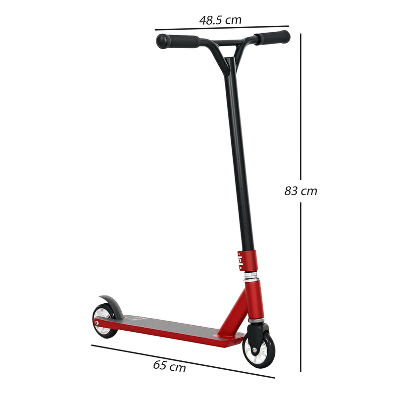 HOMCOM Stunt Scooter Entry Level Tricks Scooter For 14+ Beginners
