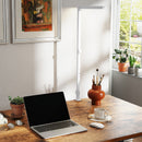 HOMCOM Desk Lamp With Adjustable Swing Arm, Dimmable LED Desk Light, White