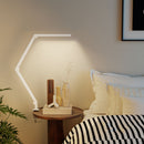 HOMCOM Desk Lamp With Adjustable Swing Arm, Dimmable LED Desk Light, White